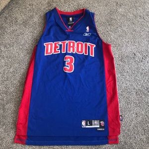 NBA Reebok Ben Wallace Detroit Pistons Jersey.